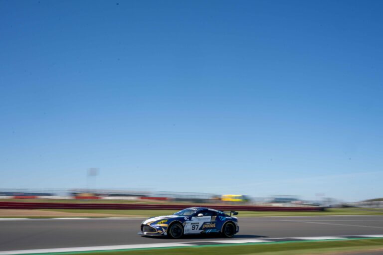 Car #97 John Hartshorne & Ronan Pearson In a Aston Martin Vantage AMR GT4 Evo For Stratton Motorsport