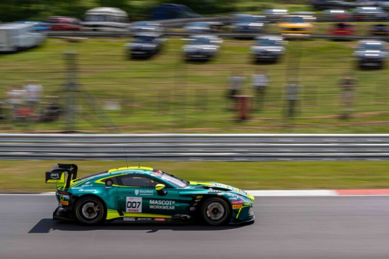 Car #7 Nicki Thiim & Kobe Pauwels In a Aston Martin Vantage AMR GT3 EVO For Comtoyou Racing