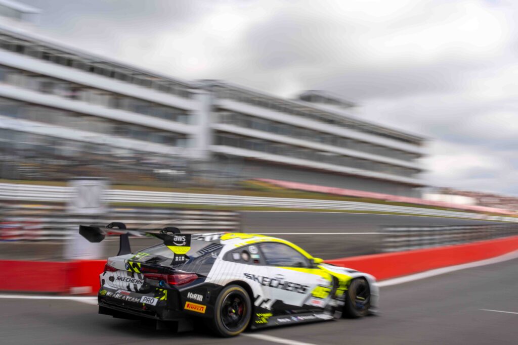 Car #46 Max Hesse & Valentino Rossi In a BMW M4 GT3 EVO For Team WRT at Brands Hatch During the GT World Challenge