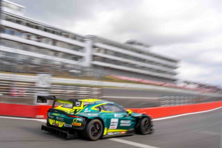 Car #7 Nicki Thiim & Kobe Pauwels In a Aston Martin Vantage AMR GT3 EVO For Comtoyou Racing