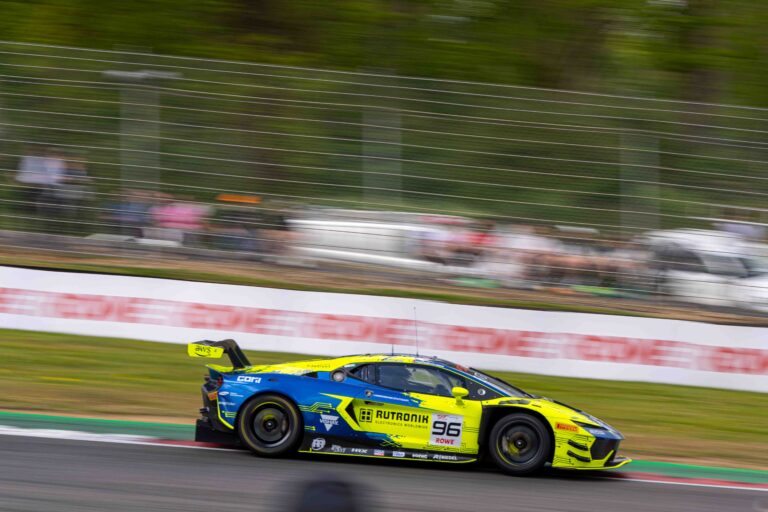 Car #96 Patric Niederhauser & Luca Engstler In a Lamborghini Temerario GT3 For Rutronik Racing