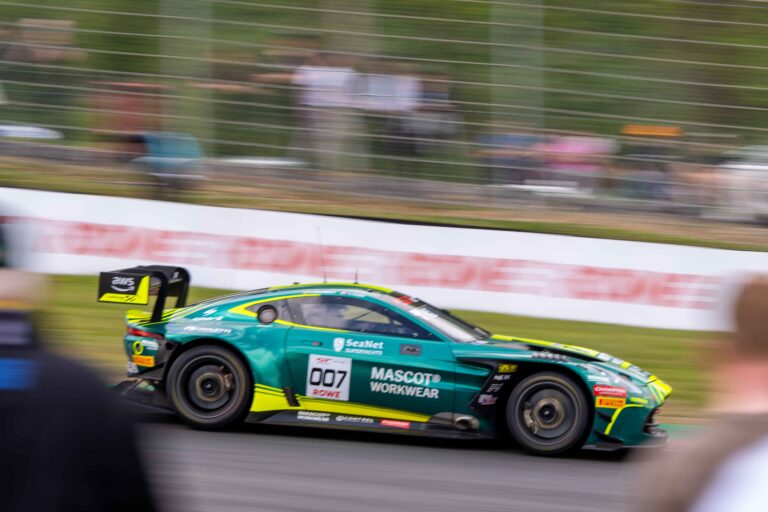 Car #7 Nicki Thiim & Kobe Pauwels In a Aston Martin Vantage AMR GT3 EVO For Comtoyou Racing
