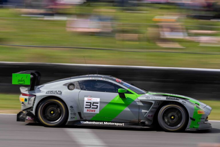 Car #35 Maxime Robin & Gaspard Simon In a Aston Martin Vantage AMR GT3 EVO For Walkenhorst Motorsport