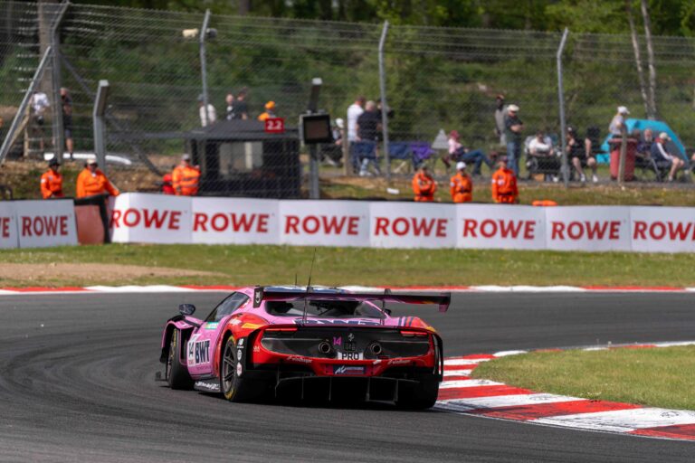 Car #14 Matteo Cairoli & Konsta Lappalainen In a Ferrari 296 GT3 EVO For Emil Frey Racing