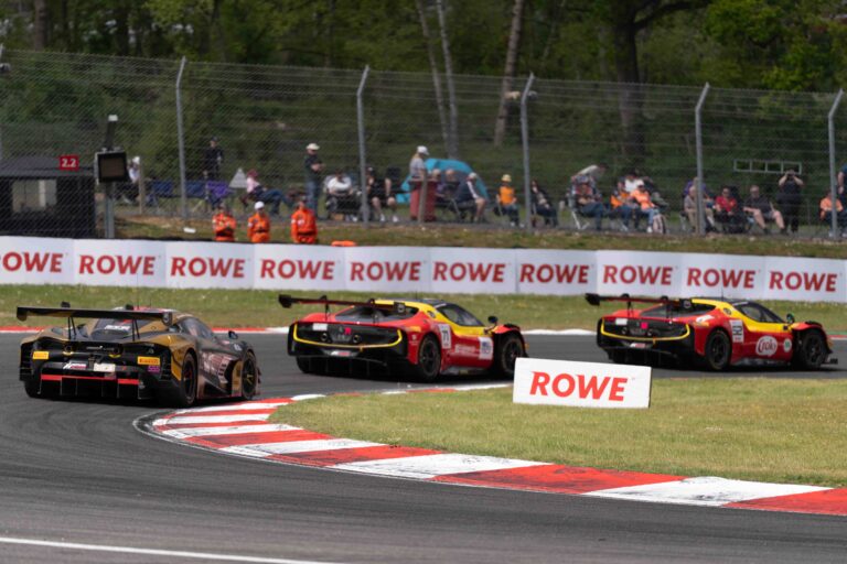 Competitors at the GT World Challenge Europe Powered by AWS at Brands Hatch,