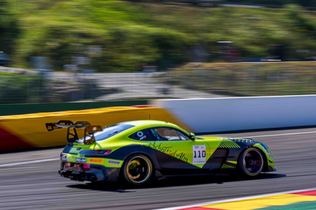Cars #110 & #111 for SR Motorsport by Schnitzelalm Mercedes-AMG GT2 in the GT2 European Series at the Spa Speed Week June 2026
