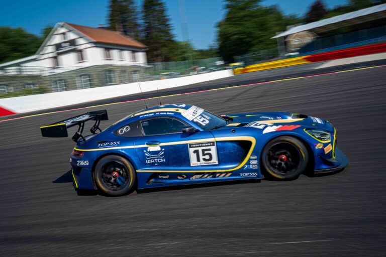 Spa Francorchamps, Belgium, 20th June, 2026, Car #15 Ian Loggie & Aaron Walker for 2 Seas Motorsport in a Mercedes-AMG GT3 Evo at the British GT Spa, Christopher Neve