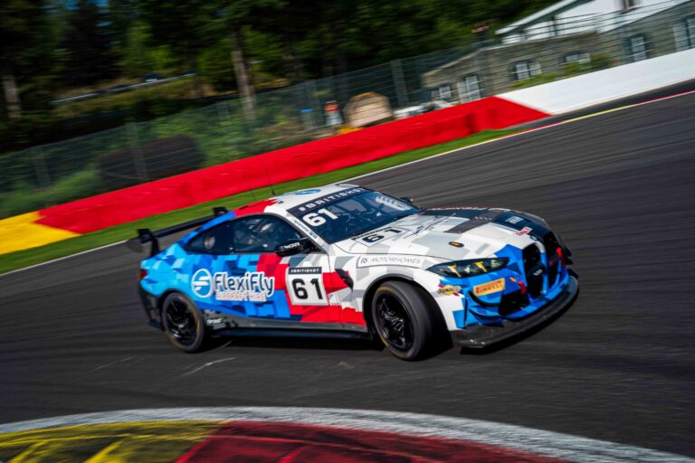 Spa Francorchamps, Belgium, 20th June, 2026, Car #61 Ernie Graham & Colin Turkington for WSR Flexifly in a BMW M4 GT4 Evo at the British GT Spa, Christopher Neve