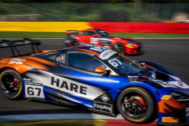 Spa Francorchamps, Belgium, 21st June, 2026, Car #67 Simon Orange & Marcus Clutton for Orange Racing by JMH in a McLaren 720S GT3 Evo at the British GT Spa, Christopher Neve