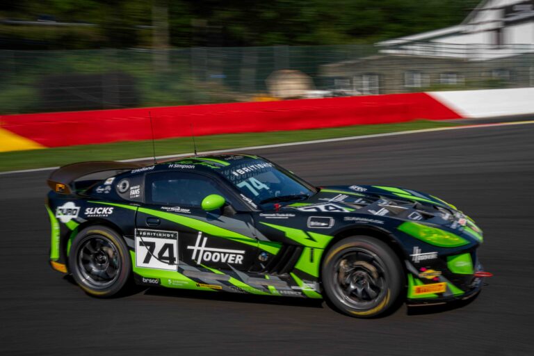 Spa Francorchamps, Belgium, 20th June, 2026, Car #74 Thomas Holland & Hadley Simpson for Innovation Racing in a Ginetta G56 GT4 Evo at the British GT Spa, Christopher Neve