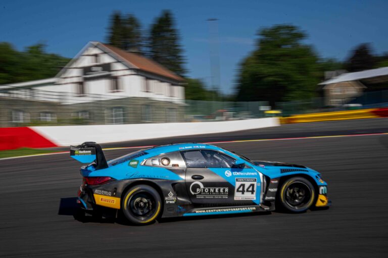 Spa Francorchamps, Belgium, 20th June, 2026, Car #44 Jonathon Beeson & Charles Clark for Century Motorsport in a BMW M4 GT3 Evo at the British GT Spa, Christopher Neve