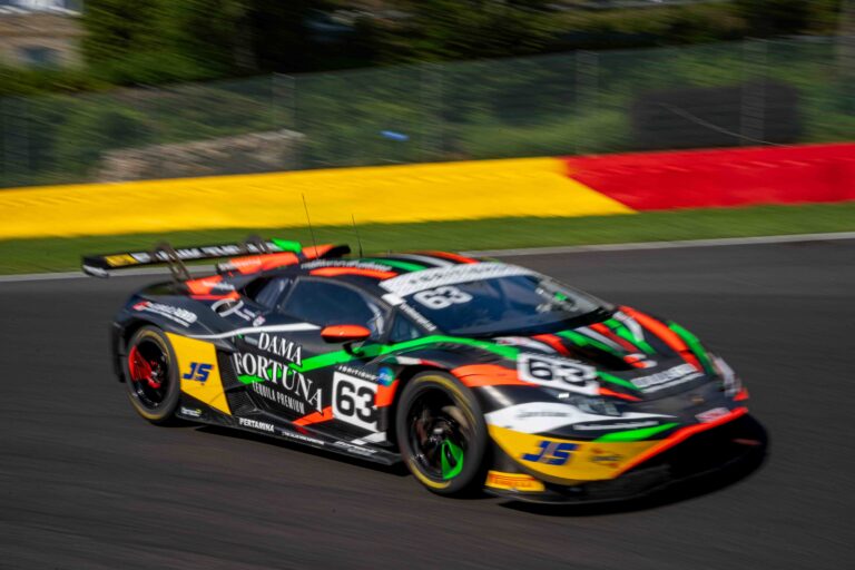 Spa Francorchamps, Belgium, 20th June, 2026, Car #63 Rob Collard & Hugo Cook for Barwell Motorsport in a Lamborghini Huracan GT3 Evo2 at the British GT Spa, Christopher Neve