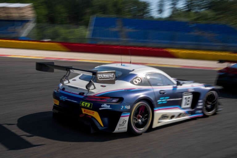 Spa Francorchamps, Belgium, 20th June, 2026, Car #18 Kevin Tse & Ben Green for 2 Seas Motorsport in a Mercedes-AMG GT3 Evo at the British GT Spa, Christopher Neve