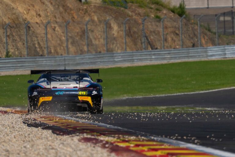 Spa Francorchamps, Belgium, 21st June, 2026, Car #97 John Hartshorne & Ronan Pearson for GBR Stratton Motorsport in an Aston Martin Vantage AMR GT4 Evo at the British GT Spa, Christopher Neve