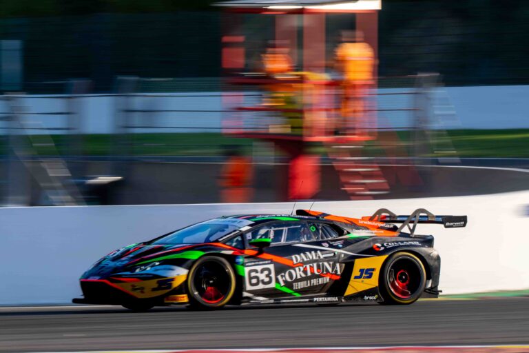 Spa Francorchamps, Belgium, 20th June, 2026, Car #63 Rob Collard & Hugo Cook for Barwell Motorsport in a Lamborghini Huracan GT3 Evo2 at the British GT Spa, Christopher Neve
