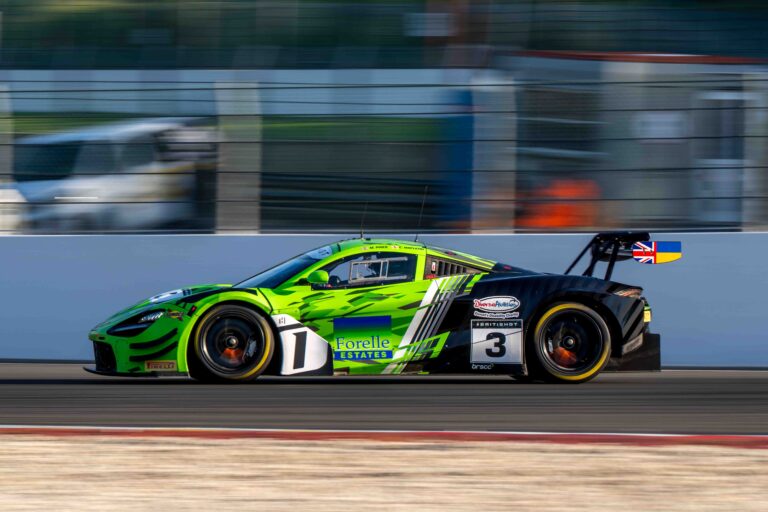 Spa Francorchamps, Belgium, 21st June, 2026, Car #3 Mike Price & Callum Macleod for Optimum Motorsport in a McLaren 720S GT3 Evo at the British GT Spa, Christopher Neve