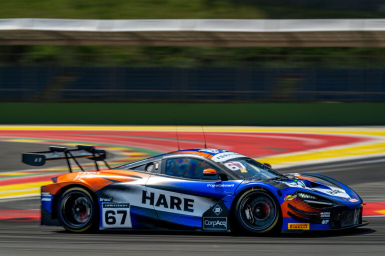 Spa Francorchamps, Belgium, 21st June, 2026, Car #67 Simon Orange & Marcus Clutton for Orange Racing by JMH in a McLaren 720S GT3 Evo at the British GT Spa, Christopher Neve