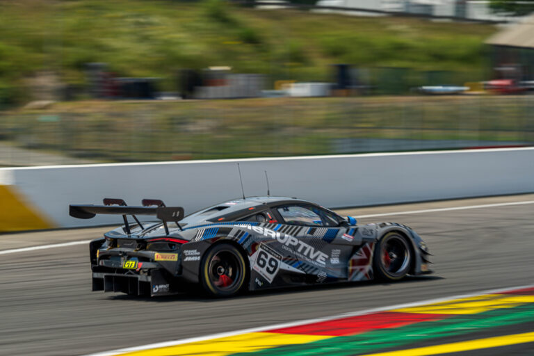 Spa Francorchamps, Belgium, 21st June, 2026, Car #69 Steven Lake & Tom Wood for Orange Racing by JMH in a McLaren 720S GT3 Evo at the British GT Spa, Christopher Neve
