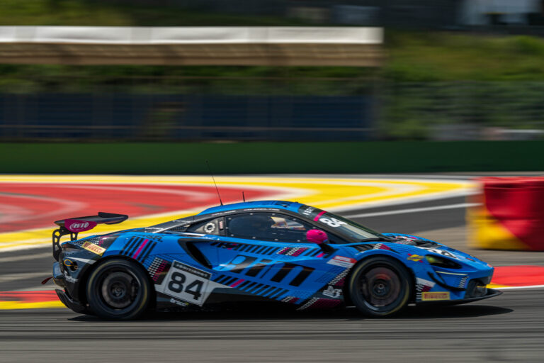 Spa Francorchamps, Belgium, 21st June, 2026, Car #84 Revie Lake & Blake Angliss for Paddock Motorsport in a McLaren Artura GT4 at the British GT Spa, Christopher Neve