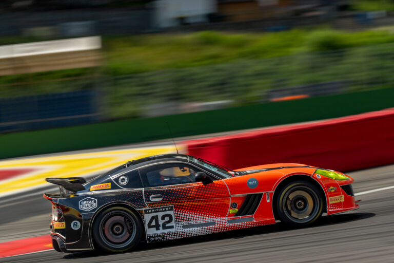 Spa Francorchamps, Belgium, 21st June, 2026, Car #27 Daniel Lavery & Darren Turner for Grange Racing with FSR in an Aston Martin Vantage AMR GT4 Evo at the British GT Spa, Christopher Neve