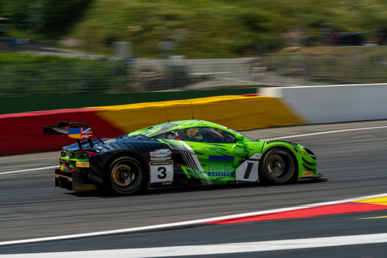 Spa Francorchamps, Belgium, 21st June, 2026, Car #3 Mike Price & Callum Macleod for Optimum Motorsport in a McLaren 720S GT3 Evo at the British GT Spa, Christopher Neve