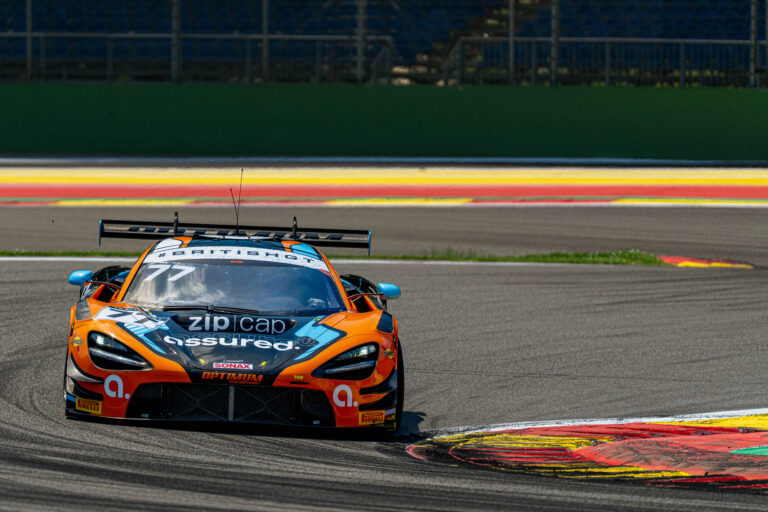 Spa Francorchamps, Belgium, 21st June, 2026, Car #77 Morgan Tillbrook & Ben Barnicoat for Optimum Motorsport in a McLaren 720S GT3 Evo at the British GT Spa, Christopher Neve