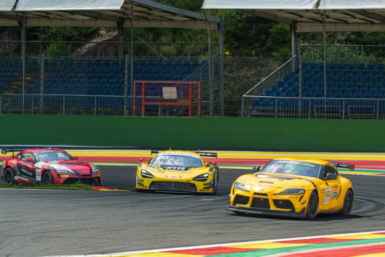 Spa Francorchamps, Belgium, 21st June, 2026, Car #90 Marc Warren & Jack Brown for Optimum Motorsport in a McLaren 720S GT3 Evo at the British GT Spa, Christopher Neve