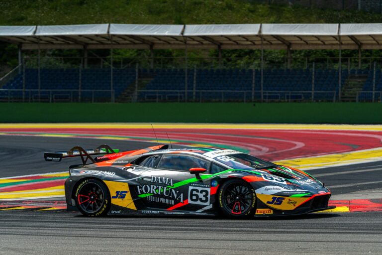 Spa Francorchamps, Belgium, 21st June, 2026, Car #63 Rob Collard & Hugo Cook for Barwell Motorsport in a Lamborghini Huracan GT3 Evo2 at the British GT Spa, Christopher Neve