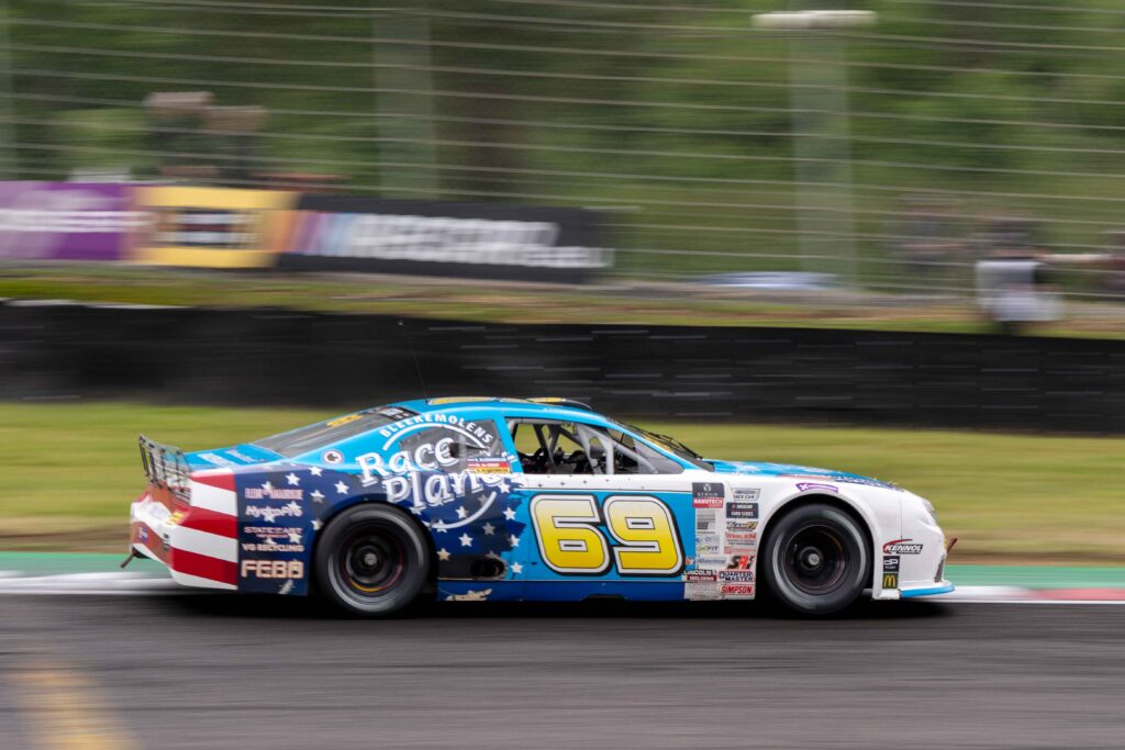 Car #69 Sebastiaan Bleekemolen & Melvin De Groot for Team Bleekemolen in a Toyota Camry at the EuroNascar Grand Prix at Brands Hatch