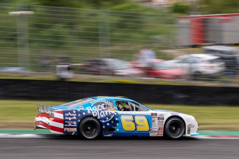 Brands Hatch, UK, 7th June, 2026, Car #69 Sebastiaan Bleekemolen & Melvin De Groot for Team Bleekemolen in a Toyota Camry at the EuroNascar Grand Prix at Brands Hatch, Christopher Neve / Alamy Live News