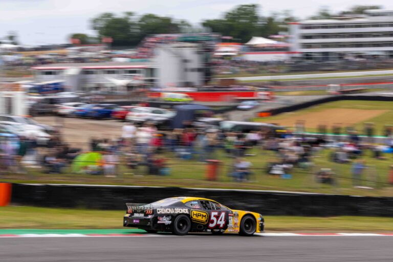 Brands Hatch, UK, 7th June, 2026, Car #54 Giovanni Cartechini & Claudio Cappelli for CAAL Racing in a Ford Mustang at the EuroNascar Grand Prix at Brands Hatch, Christopher Neve / Alamy Live News