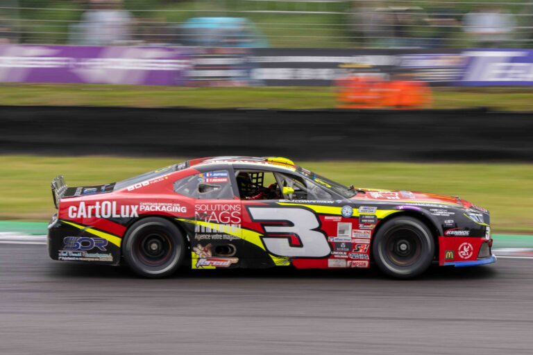 Brands Hatch, UK, 7th June, 2026, Car #3 Paul Jouffreau & Florian Richard for RDV Compétition in a Ford Mustang at the EuroNascar Grand Prix at Brands Hatch, Christopher Neve / Alamy Live News
