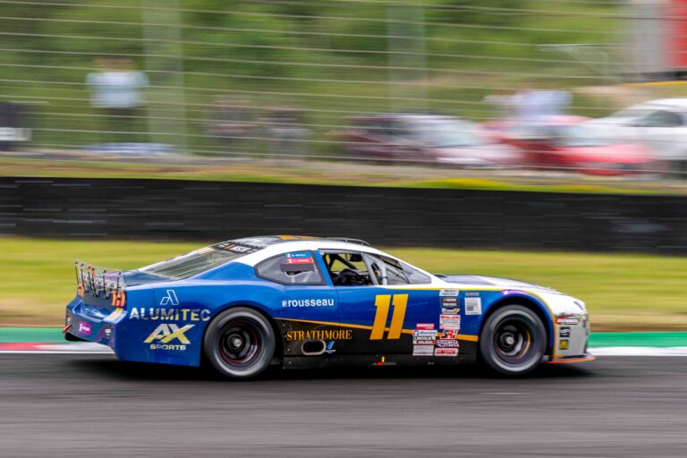 Brands Hatch, UK, 7th June, 2026, Car #11 Gianmarco Ercoli & Raphael Lessard for ALUMITEC Racing in a Ford Mustang at the EuroNascar Grand Prix at Brands Hatch, Christopher Neve / Alamy Live News