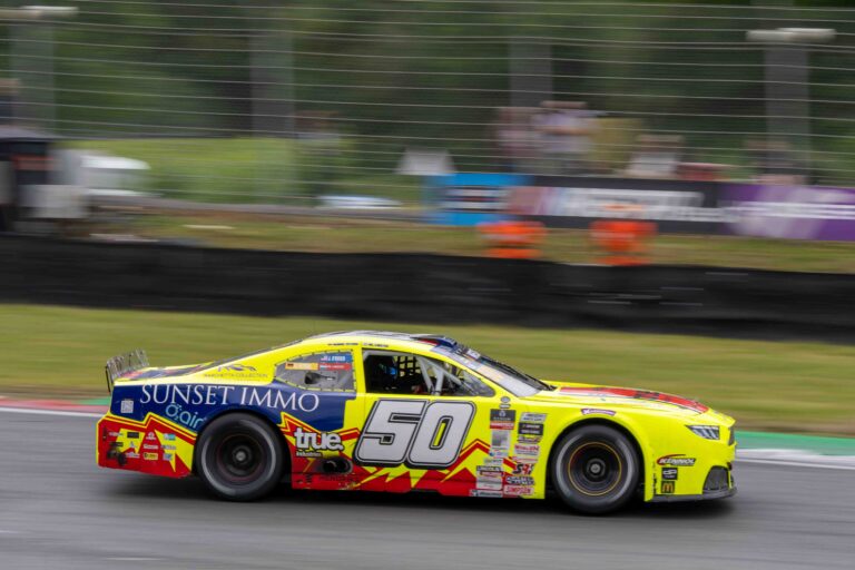 Brands Hatch, UK, 7th June, 2026, Car #50 Jordan O'Brien & Gil Linster for Hendriks Motorsports in a Ford Mustang at the EuroNascar Grand Prix at Brands Hatch, Christopher Neve / Alamy Live News