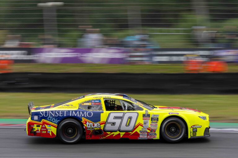 Brands Hatch, UK, 7th June, 2026, Car #50 Jordan O'Brien & Gil Linster for Hendriks Motorsports in a Ford Mustang at the EuroNascar Grand Prix at Brands Hatch, Christopher Neve / Alamy Live News