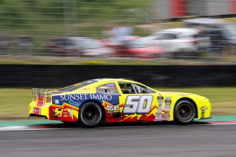 Brands Hatch, UK, 7th June, 2026, Car #50 Jordan O'Brien & Gil Linster for Hendriks Motorsports in a Ford Mustang at the EuroNascar Grand Prix at Brands Hatch, Christopher Neve / Alamy Live News