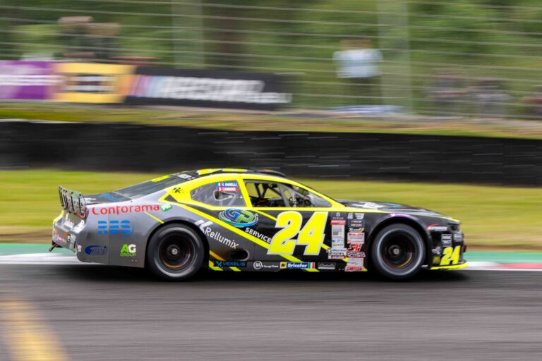Brands Hatch, UK, 7th June, 2026, Car #24 Vittorio Ghirelli & Thomas Dombrowski for PK Carsport in a Chevrolet Camaro at the EuroNascar Grand Prix at Brands Hatch, Christopher Neve / Alamy Live News