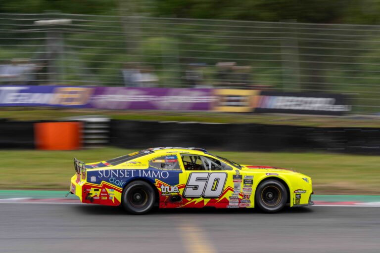 Brands Hatch, UK, 7th June, 2026, Car #50 Jordan O'Brien & Gil Linster for Hendriks Motorsports in a Ford Mustang at the EuroNascar Grand Prix at Brands Hatch, Christopher Neve / Alamy Live News
