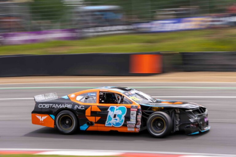 Brands Hatch, UK, 7th June, 2026, Car #13 Thomas Krasonis & — for PK Carsport in a Chevrolet Camaro at the EuroNascar Grand Prix at Brands Hatch, Christopher Neve / Alamy Live News