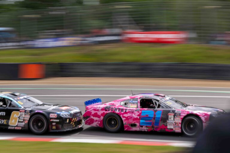 Brands Hatch, UK, 7th June, 2026, Car #21 Jack Davidson & Ossi Pohjanharju for LUX Motorsport in a FJ Racecar at the EuroNascar Grand Prix at Brands Hatch, Christopher Neve / Alamy Live News