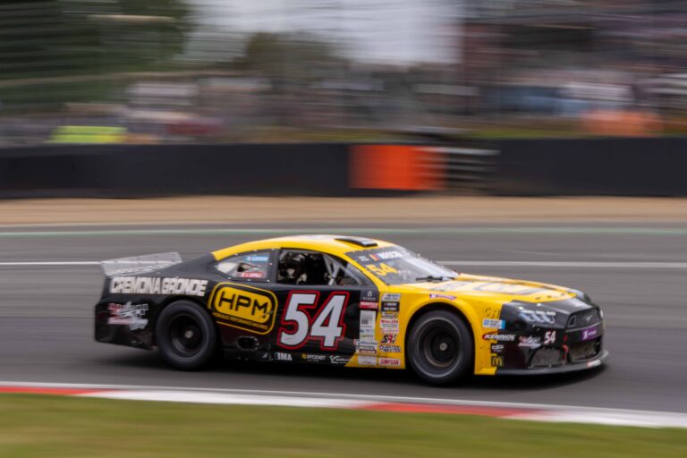 Brands Hatch, UK, 7th June, 2026, Car #54 Giovanni Cartechini & Claudio Cappelli for CAAL Racing in a Ford Mustang at the EuroNascar Grand Prix at Brands Hatch, Christopher Neve / Alamy Live News