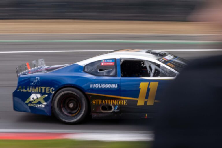 Brands Hatch, UK, 7th June, 2026, Car #11 Gianmarco Ercoli & Raphael Lessard for ALUMITEC Racing in a Ford Mustang at the EuroNascar Grand Prix at Brands Hatch, Christopher Neve / Alamy Live News