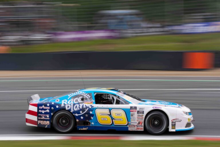Car #69 Sebastiaan Bleekemolen & Melvin De Groot for Team Bleekemolen in a Toyota Camry at the EuroNascar Grand Prix at Brands Hatch