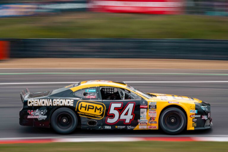 Brands Hatch, UK, 7th June, 2026, Car #54 Giovanni Cartechini & Claudio Cappelli for CAAL Racing in a Ford Mustang at the EuroNascar Grand Prix at Brands Hatch, Christopher Neve / Alamy Live News