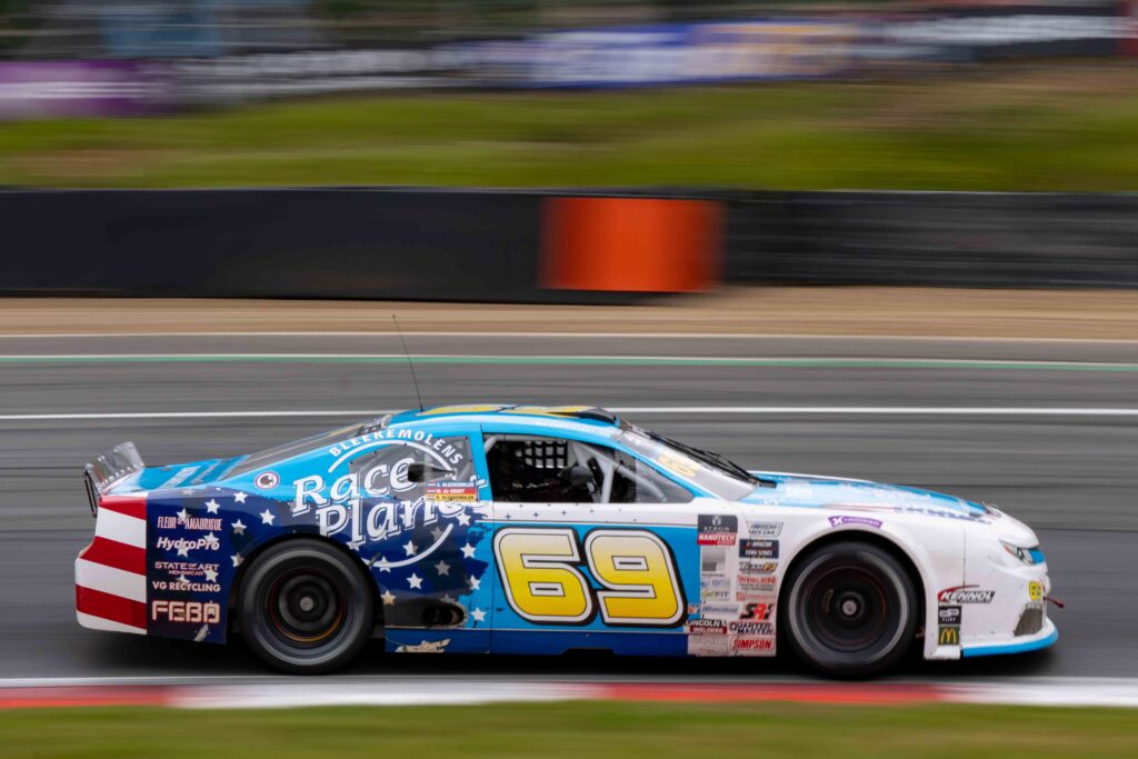 Car #69 Sebastiaan Bleekemolen & Melvin De Groot for Team Bleekemolen in a Toyota Camry at the EuroNascar Grand Prix at Brands Hatch