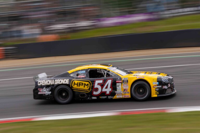 Brands Hatch, UK, 7th June, 2026, Car #54 Giovanni Cartechini & Claudio Cappelli for CAAL Racing in a Ford Mustang at the EuroNascar Grand Prix at Brands Hatch, Christopher Neve / Alamy Live News