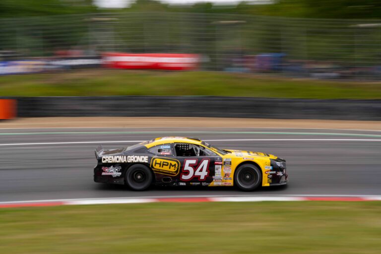 Brands Hatch, UK, 7th June, 2026, Car #54 Giovanni Cartechini & Claudio Cappelli for CAAL Racing in a Ford Mustang at the EuroNascar Grand Prix at Brands Hatch, Christopher Neve / Alamy Live News