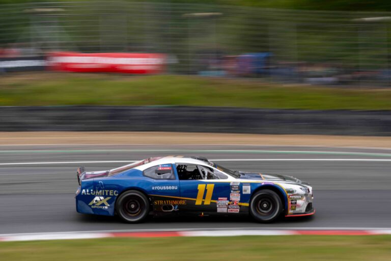 Brands Hatch, UK, 7th June, 2026, Car #11 Gianmarco Ercoli & Raphael Lessard for ALUMITEC Racing in a Ford Mustang at the EuroNascar Grand Prix at Brands Hatch, Christopher Neve / Alamy Live News