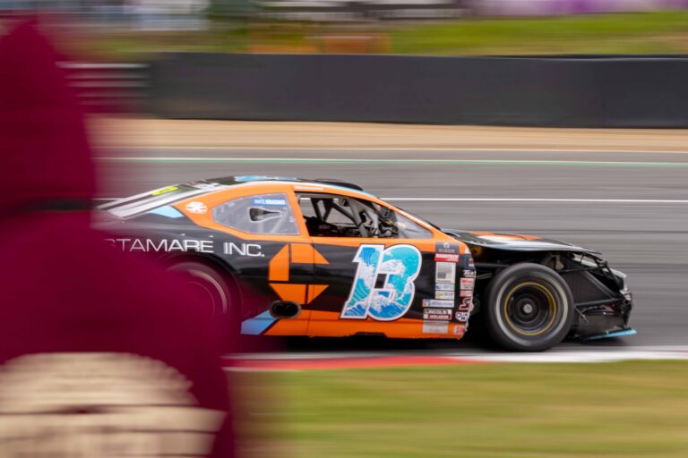 Brands Hatch, UK, 7th June, 2026, Car #13 Thomas Krasonis & — for PK Carsport in a Chevrolet Camaro at the EuroNascar Grand Prix at Brands Hatch, Christopher Neve / Alamy Live News