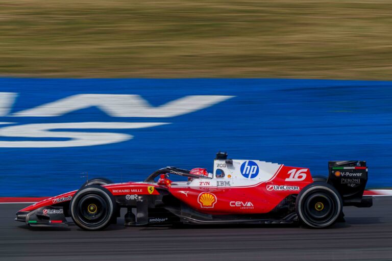 Car #16 Charles Leclerc for Ferrari during the Feature Race at the British Formula 1 Grand Prix, Christophe